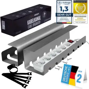 Kabelkanal für Schreibtisch Ordnung; Kabelmanagement-System am Arbeitsplatz; Kab