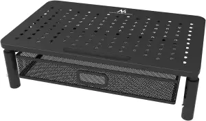 Maclean MC-947 Ergonomischer Monitor-/Laptop-Ständer mit Schublade, 13-32 Zoll B