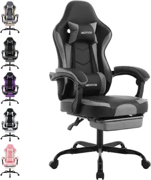 Gaming Chair Computerstuhl Ergonomischer Gaming Stuhl mit Fußstütze Bürostuhl Er