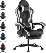 Gaming Chair Computerstuhl Ergonomischer Gaming Stuhl mit Fußstütze Bürostuhl Ergonomischer Compu...