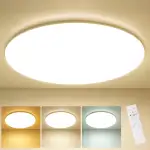 LEZOE LED dimmbar Deckenlampe mit Fernbedienung φ45cm, 45W 5000LM IP54 Wasserfest Deckenleuchte S...