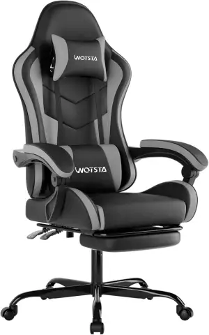 Gaming Chair Computerstuhl Ergonomischer Gaming Stuhl mit Fußstütze Bürostuhl Er
