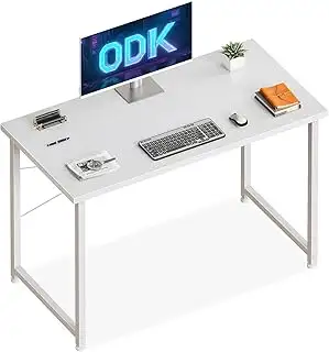 ODK Kleiner Schreibtisch, 100×48cm Computertisch Bürotisch, Schreibtisch Klein W