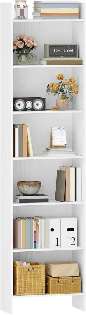 Hzuaneri Bücherregal, Regal, Standregal, Büroregal, mit 7 Fächern, offen, für Wo