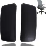 Gekufa Armlehnenpolster Ersatz für Bürostuhl Kompatibel mit Haworth Zody Stuhl, 1 Paar Schwarze A...