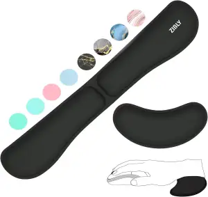 ZIBLY Tastatur- und Maus-Handgelenkauflage, rutschfestes, ergonomisches Handgele