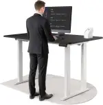 Titan - Höhenverstellbarer Schreibtisch (160x80cm) Schreibtisch Höhenverstellbar Elektrisch mit D...