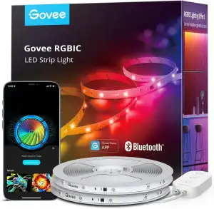 Govee LED Strip 20m, RGBIC LED Streifen mit Segmentcontrol, Musik Sync, 64 Szene