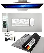 Schreibtischunterlage mit Ladefunktion für iPhone/AirPods/Android; Multifunktion