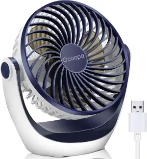 OCOOPA USB Ventilator, Ventilator klein Tischventilator mit starkem Luftstrom un