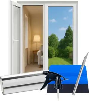 Spiegelfolie Selbstklebend – Fensterfolie Sichtschutz & Blickdicht von Außen – S