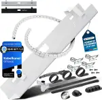 KABELKANAL Schreibtisch - Kabelmanagement [Komplett Set] - Cable Management - Kabelhalter [Abnehm...