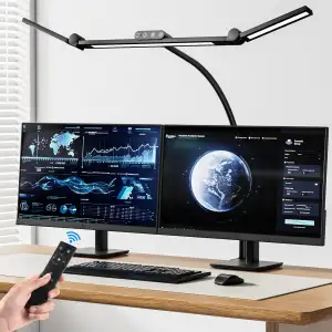 TYEE Schreibtischlampe LED Dimmbar, 24W 3-Lichtbalken LED Schreibtischlampe für 