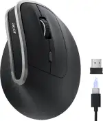 acer 2.4G Ergonomische Maus, Vertikale Optische Maus Kabellos 1600 DPI, Wiederaufladbar Wireless ...