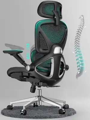 CAPOT Ergonomischer Bürostuhl aus Netzstoff, Verstellbarer Schreibtischstuhl mit