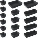 Cinnani 16 Stück Schubladen Ordnungssystem, Schubladen Organizer mit 4 Größen, Filz Organizer Sch...