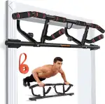 Sportneer Klimmzugstange für Türrahmen mit Klappgriff – Klimmzugstange mit Mehreren Griffen für d...