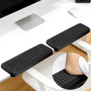 L-förmige Schreibtisch-Armauflage, 2erSet mit Memory-Schaum-Handgelenk-und Ellbo