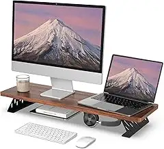 Fenge Dual Monitorständer mit Modernen Metallfüßen Multifunktionaler Bildschirms