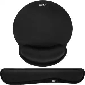 GIM Mauspad Gelkissen Mousepad mit Handauflage Ergonomisches Mauspad Tastatur Handgelenkauflage Gelkissen Mausunterlage für Computer und Laptop