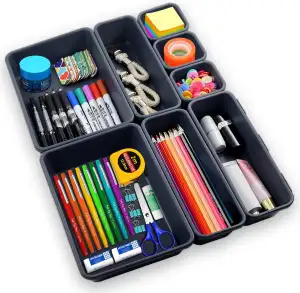 Schubladen Organizer, 8er-Set Drawer Organizer Schminktisch, Schreibtisch Organi