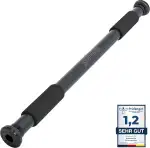 SPORTINATOR® Klimmzugstange zum Einspannen im Türrahmen, für dein Home-Gym. Länge 60–102 cm, komp...