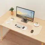 YSAGi Schreibtischunterlage Transparent, Klares Großes Mauspad, Wasserdichte Tischunterlage Schreibunterlage Durchsichtig, Tischschutz Unterlage Schreibtisch Zubehör für Büro & Zuhause (80 x 40 cm)