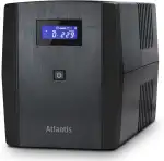 Atlantis OnePower S2001, USV Line Interactive 2000VA/1200W, AVR, PseudoSinuswelle, 4 IEC-Steckdosen + 1 Schuko-Steckdose, 2 Akkus 12V 10Ah, Upsilon 2000 Softwarelizenz inklusive