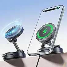 CloudValley Magnetische Autohalterung mit Ladegerät (nur für iPhone) [15W Schnel