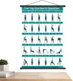 Renchey Stuhl Fitness Übungen Poster | Zusammenklappbar Und Einsteigerfreundlich - Stuhlyoga Poster Für Senioren Über 60,Für Senioren Über 60 Für Zuhause Büro Wohnzimmer Schlafzimmer Dehnungstraining