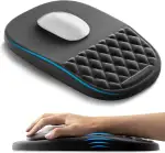AUEDROT Ergonomisches Mauspad mit Gelkissen 2-in-1 Mousepad mit Handauflage, Memory-Schaum Mouse ...