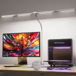 EYOCEAN Schreibtischlampe, Schreibtischlampe mit 4 Lichtquellen, 24W 100cm Tageslichtlampe Schrei...