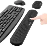 ELZO Handgelenkauflage für Tastatur und Maus, Ergonomisches Wrist Rest Memory Foam Handgelenkstützen Set, für Büro, Computer, Laptop, rutschfeste und Anti-Sehnenscheidenprobleme, komfortables Tippen