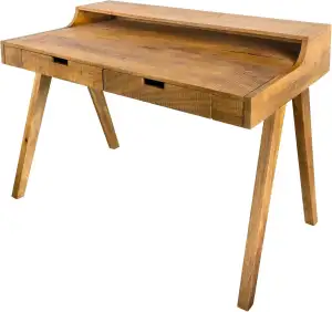 riess-ambiente.de Massiver Sekretär Monsoon 120cm Mangoholz Schreibtisch | einzi