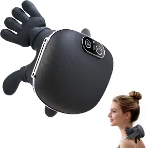 Shiatsu Elektrische Nackenmassagegerät mit Wärme - 4D Kabellos Schulter Massageg