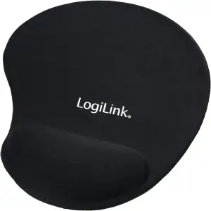 LogiLink ID0027 - Mauspad mit Silikon Gel Handauflage, schwarz