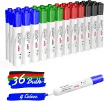 Comix Whiteboard Marker, Dry Erase mit Rundspitze, geruchsarm, dick, trocken abwischbar, 36 Stück...