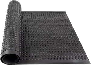 casa pura Anti-Ermüdungsmatte 90x120cm Arbeitsplatzmatte rutschfest Ergonomische Stehmatte Gummimatte mit Noppen Schwarz - Bubble Mats