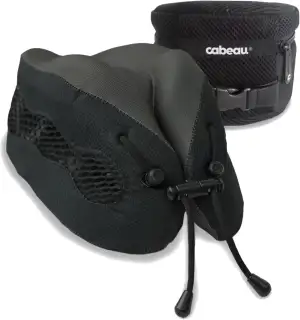 Cabeau Evolution Cool Travel Pillow- The Best Air Circulating Head and Neck Memo