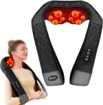 KNQZE® Nackenmassagegerät mit Wärme 2026, 4D Shiatsu Massagegerät Nacken Schulter, Nackenverspannungen lösen, Tiefenmassage für Nacken, Schulter, Rücken, Geschenke für Frauen/Mütter/Väter