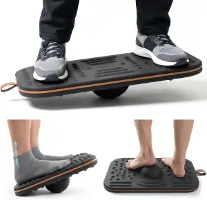 Balance Board,360-Grad Wackelbalance-Board für Erwachsene-2-in-1 Doppelseitige A