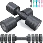 Sportneer Verstellbare Hanteln Set – Hanteln Frauen Set je 1–2,5 kg, 4-in-1 Kurzhanteln 2er Set, ...