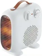 Klein Elektrischer Heizlüfter 2000W mit 3-Gang Heizung Leises Heizgerät für Zimmer und Badezimmer