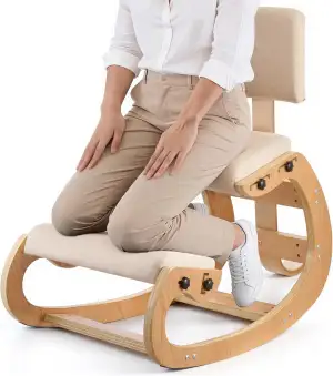 VEVOR Ergonomischer Kniestuhl mit Dicken, Integrierten Schaumstoffpolstern & Hol