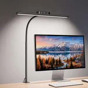 Lepro Schreibtischlampe mit Klemme, flexibel & verstellbar, augenschonend, platz