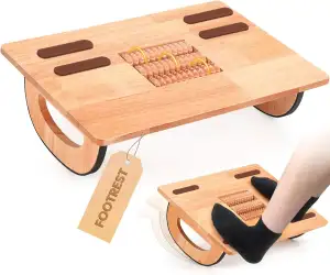 Holz Fußstütze für Unter den Schreibtisch, Holz Schreibtisch Fußablage fürs Home