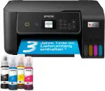 Epson EcoTank ET-2870 Tintentankdrucker | für vielbeschäftigte Haushalte | WLAN | A4 | Drucken, Kopieren, Scannen | 3.7 cm LCD-Display | inkl. Tinte für bis zu 3 Jahre