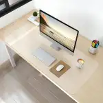 NATRKE Schreibtischunterlage Transparent, 60x40x0.15cm Schreibunterlage groß klare Durchsichtige Schreibtischmatte Unterlage Tischschoner rutschfeste Runde Kanten Schreibunterlage für Büro und Zuhause