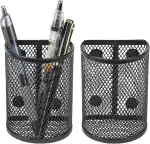 2 Stück Magnetischer Aufbewahrungskorb, Spind Organizer Magnetisch, Netzwerk Magnet Stiftehalter,...