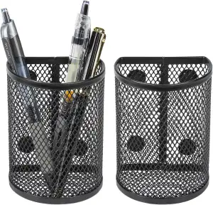 2 Stück Magnetischer Aufbewahrungskorb, Spind Organizer Magnetisch, Netzwerk Mag